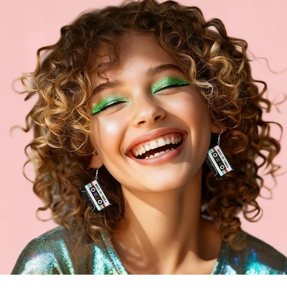 Retro Cassette Tape Earrings